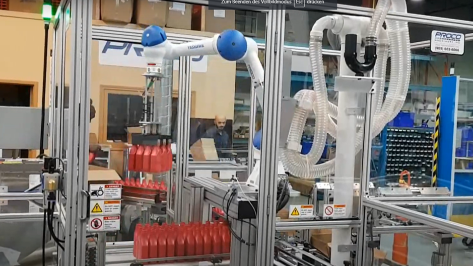 Collaborative Case Packer with HC-10 cobot | ProcoMachinery